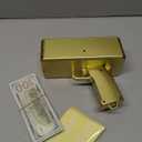 KWYZ Golden Money Shooter, Make it Rain/Spray Money Gun Paper Playing Toy , Handheld Spray Cash Gun for Game Movies Party Supplies