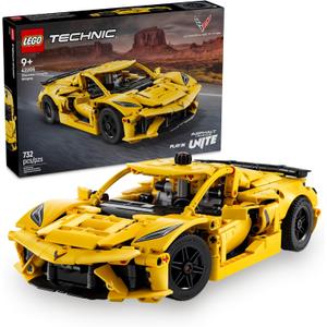 LEGO Technic Chevrolet Corvette Stingray Toy Car - Building Toy Set for Kids, Boys and Girls, Ages 9+ - Model Car Kit for Display - Gift Idea for Birthday - 42205