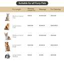 2nd Generation 3-in-1 Cat Steam Brush for Shedding, Pet Hair Removal Comb with Water Tank, Spray Cat Brush for Pet Grooming, Steamy Comb for indoor Haired Cats, Dogs and Rabbits (Khaqi)