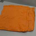 Rguct Fall Pillow Covers 16"x16" Set of 2 Orange Soft Faux Fur Pillow Covers Pumpkin Fall Pillows for Sofa Couch Bed, Fluffy Plush Accent Pillow Cases for Autumn Thanksgiving Farmhouse Home Décor