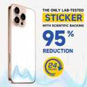 Mobile Phone Protection Sticker,Protecting Your Phone,Neutralize Harm,an Essential for Family Health,Compatible with 15 (White)