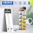 3 x GutAlkaLi CR2025 3V Lithium Battery, CR 2025 Batteries, 10 Count