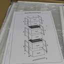 DAOUTIME 3-Pack Stackable Storage Drawers (6 Drawers Total), White Closet Organizer for Clothes, Stackable Drawer Dresser for Closet, Stackable Drawers for Bedroom, Living Room, Pantry, Under Bed