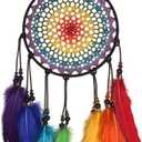 Dream Catchers for Kids, Colorful Rainbow Dream Catcher Decorations for Kids Bedroom Dreamcatcher