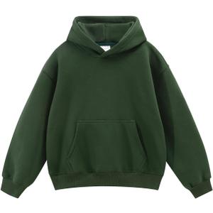 Spring&Gege Boys and Girls Oversized Fleece Pullover Hoodies Kids Soft Hooded Sweatshirts(7-8 Years)