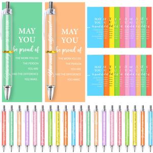 20 Set Thank You Gifts Bulk DSP Appreciation Gift Housekeeping Week Employee Inspirational Ballpoint Pens with Card for DSP Housekeeping Teacher Volunteer Coworker Nurse Office (Candy) 20 Set Thank You Gifts Bulk DSP Appreciation Gift Housekeeping Week Employee Inspirational Ballpoint Pens with Card for DSP Housekeeping Teacher Volunteer Coworker Nurse Office (Candy)