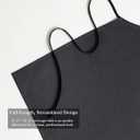 Classic Full-Length Bib Apron  Durable & Easy-Care Chef Apron for Kitchen, Restaurant & Caf (Gray)