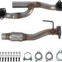 Direct Fit Exhaust Y Pipe Compatible with 2004-2008 Acura TL 3.2L and 2003-2007 Honda Accord 3.0L V6, Flex Replacement