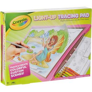 Crayola Light Up Tracing Pad - PINK - BRIGHT LED POWER in an Ultra Thin Tablet