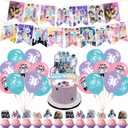 Bangtan Boys Party Supplies ,BTSS Birthday Party Decoration Kpop Includes Cake Toppers,Cupcake Toppers, Balloons,Banner Party Supplies Decoration For Adults Boys Girls