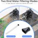 Hygger Aquarium Internal Filter, 120GPH Silent Power Filter for 10-20 Gallon Corner Installation, Triple Filtration with Adjustable Flow and Spray Bar