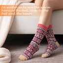 Wool Socks - 5 Pairs of Soft, Cozy, Warm Boot Socks for Women Crew Cozy Winter Sock