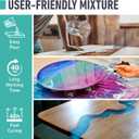 Beast Bond Epoxy Resin - Ultra-Gloss 1 Gallon Kit, Crystal Clear, Self-Leveling, UV & Impact Resistant Resin Kit for Art, Jewelry, Tables & Countertops, Easy 1:1 Mix, DIY Crafts