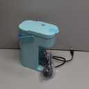 Tastyle Single Serve One Cup Coffee Maker, for K Cups and Grounds, Mini Coffee Maker with Portable Handle, 6 to 12 Oz Brew Size, for Travel, Camping, Office, RV and Dorm, 120V, Aqua