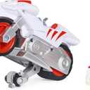 PAW Patrol, Moto Pups Wildcats Deluxe Pull Back Motorcycle Vehicle with Wheelie Feature and Toy Figure