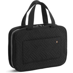 Ms. Pen- Travel Toiletry Bag Organizers, Black, Makeup Travel Bag for Toiletries with Hanging Hook, Water-Resistant