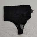 Womens Thong Shapewear Mid to High Waisted Shaper Thong WN0017 (Small, 01#a Black#lower Belly)