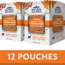 Natural Balance Platefulls Homestyle Adult Wet Dog Food, Savory Duck & Pumpkin Recipe Cooked in Bone Broth, 9 Ounce (Pack of 12)