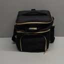 Castal Breast Pump Bag Spectra S1 S2Insulated Spectra Pump Bag, Breastmilk Cooler Bag with Ice PackLeak-Proof Double Layer Breast Pump Travel Bag Holds 6 Milk Bottles with Elastic StrapBlack