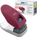 Plus Paper Clinch Desktop Staple-Free Stapler, Wine