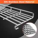 QuliMetal SUS304 Warming Rack for Weber Genesis II 300 Series Grill, Grill Parts for Weber Genesis 2 E-310, II E-310, II E-315, II E-330, II E335, II S-310, II S-335, Replacement Parts for Weber 66044