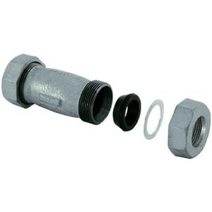Eastman 4-1/8 Inch Long Pattern Compression Coupling, 3/4 Inch IPS, Galvanized Steel, 20564