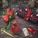 3 x GIOLNIAY Gnome Christmas Wrapping Paper for Men Women Kids - Navy Blue Xmas Gift Wrap with Gnome & Merry Christmas Text - 4 Jumbo Sheets, 2840 Each, Easy to Store