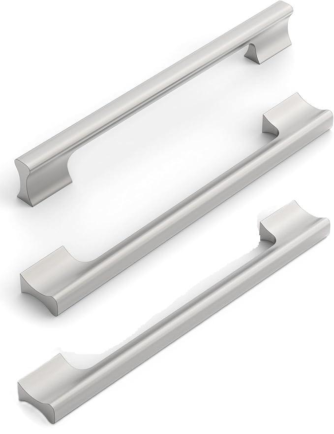 Brushed Satin Nickel Cabinet 8inch 3 Pack