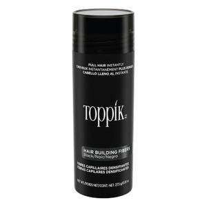 Toppik Hair Building Fibers, Black, 27.5g Fill In Fine or Thinning Hair, Instantly Thicker, Fuller Looking, 9 Shades for Men & Women, Keratin Protein Formula