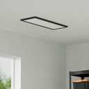 AIKVSXER 4PACK 1x4 LED Flat Panel Light Surface Mount LED Ceiling Light, 5500LM 50W TRIAC 10-100% Dimmable, AC120V, 3000/4000/5000k Selectable 4FT Light Fixtures for Garage Black