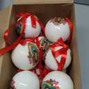 24 Pcs Our Lady of Guadalupe Christmas Ball Ornaments 2.36 Inch Religious Hanging Ornaments Catholic Hanging Decoration Double Sided Mexican Christmas Tree Decor Xmas Spiritual Gifts