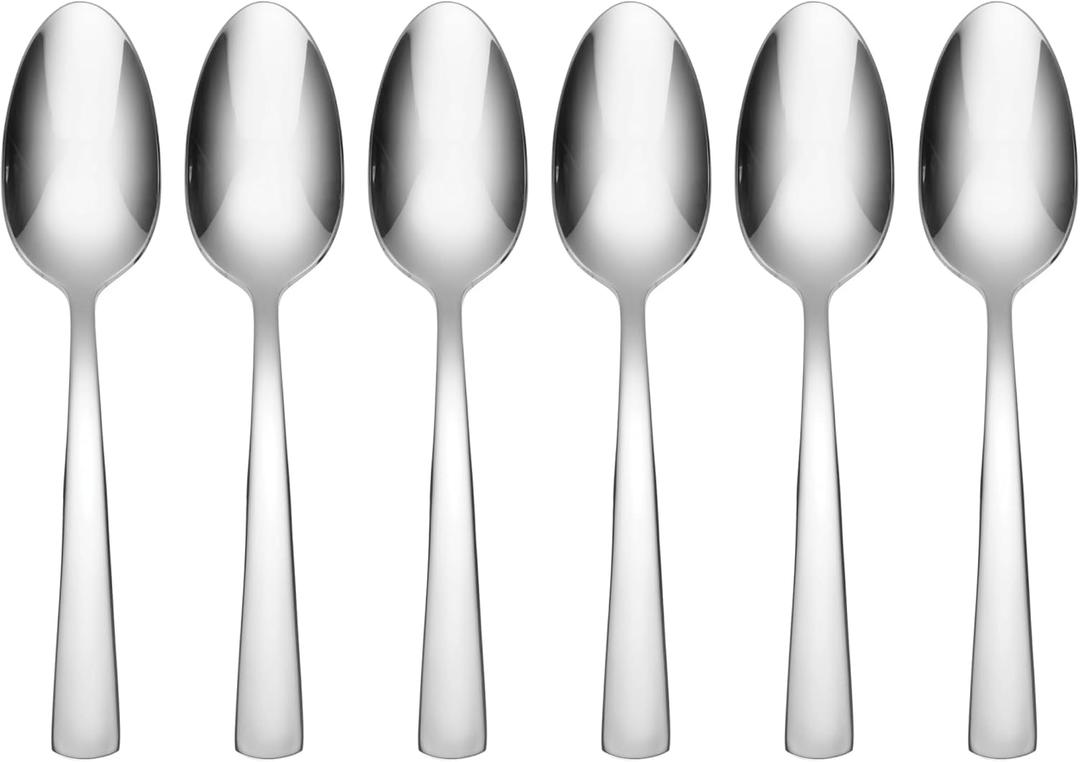 Oneida H084006D Aptitude Everyday Flatware Dinner Spoons, Set Of 6, 7.1" L x 1.5" W