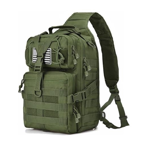 HAOMUK Tactical Sling Bag Pack Military Rover Shoulder Sling Backpack EDC Molle Assault Range Bag