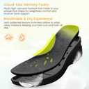 BEMIRO Walking Sandals for Women with Adjustable Arch Support, Comfortable Cloud Footbed Platform Wedge Sandals, Casual Dressy Summer Shoes Black 8.5
