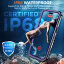 SPIDERCASE Magnetic for iPhone Air Case Waterproof, Built-in Lens & Screen Protector,[IP68 Underwater][15FT Military Shockproof] [Dustproof] Full Body Protection Cover for iPhone 17 Air 6.5,Purple