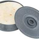 Restaurantware 8.5 x 2.3 Inch Tortilla Warmer 1 Microwavable Tortilla Holder - Lid Included Insulated Gray Plastic Tortilla Keeper Tortilla Server For Homes and Restaurants Durable
