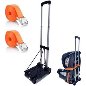 Car Seat Travel Cart for Airport - Carseat Roller for Traveling. Extendable Base Plate, Foldable, storable, and stowable Under Your Airplane seat or Over Head Compartment.