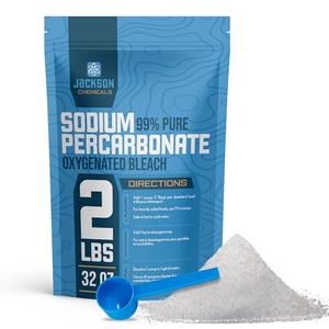 Sodium Percarbonate 2 lb – Chlorine-Free Laundry Booster, Eco-Friendly Stain & Odor Remover, Multipurpose Cleaner - Oxygenated Bleach Powder