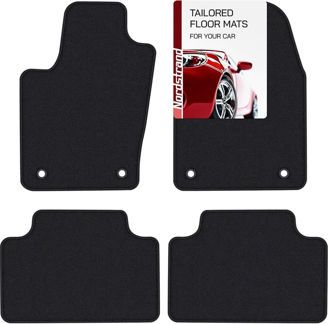 Floor Mats for Jeep Grand Cherokee 2011-2021 & Dodge Durango 2016 2017 2018 2019 2020 2021 - Custom Fit - 1st and 2nd Rows Set - Anti-Slip Backing - 30oz Carpet Mat - All Weather Car Liner Floormats