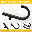 2 PCS Tool Hooks Compatible with Suncast & Craftsman Sheds  Premium Plastic Shed Garden Garage Storage Hooks for Hanging Organization Supplies (Black)