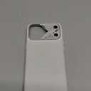 Aulumu A17 Vegan Leather CoolHyper iPhone 17 Pro Max Case | Camera Control | with Cooling Fins | Luxury Comfort | Compatible with MagSafe | Complete Wrap-Around - White