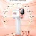 Laser Hair Removal, IPL Hair Removal Device System with 9 Intensity Levels for Legs, Ice Cooling Laser Hair Removal Device with 2 Flash Modes for Women Men, Bikini Area, Face & Underarms
