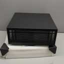 SLAWA Outdoor Post Caps Lights Modern Square Fence Pillar Lamps Waterproof Lawn Column Cap Lamp Courtyard Stainless Steel Housing Light Deck Post Light Fixture with Pier Mount Yard Pedestal Light (40cm)