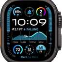 Apple Watch Ultra 2 (GPS + Cellular, 49MM) - Black Titanium Case with Black Ocean Band (Renewed) (One size - fits 130-200mm wrists)