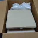 Split Ottoman Dogs Ramp, Dog Ramp for Couch and Bed, Dog Stairs for Small Dogs and Cats, 2-in-1 Foldable Wooden Pet Stairs and Ottoman,Non-Slip Fabric Surface Ramp for Couch and Bed Khaki Plush