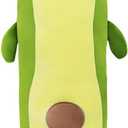 MMTTAO Long Avocado Stuffed Animal 22 Inch Plushies Squishy Snuggle Plush Toy Soft Kawaii Food Shaped Plushie Fruit Series Hugging Pillow Cushion Gift for Kids Boys Girls Home Bedroom Decor, 22Inches