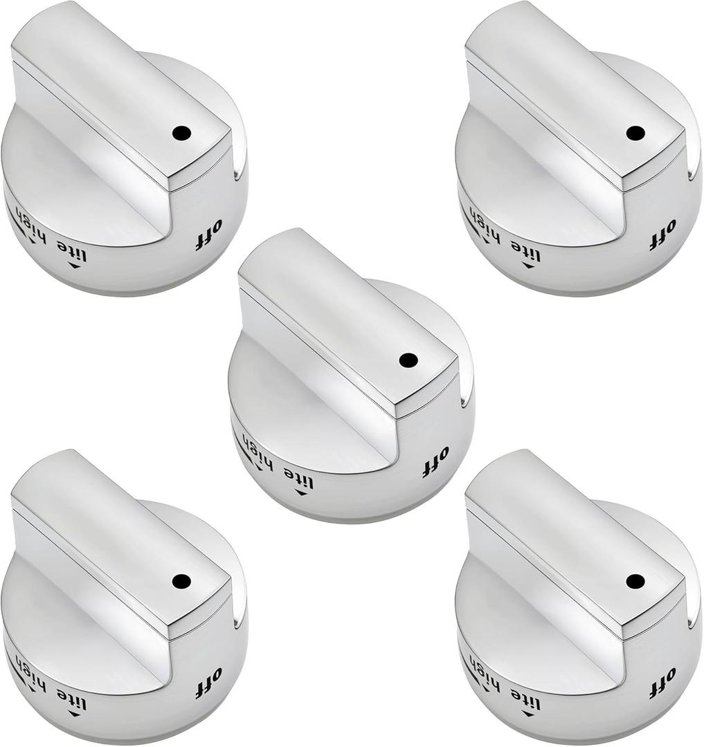 Upgraded W11101439 Range Burner Knobs for Maytag Whirlpool Range Knobs(5PCS), Replace W10858251,4534467,AP6238046,PS12074638.Compatible with Maytag Whirlpool MGR6600FW0, MGR6600FZ0, MGR7700LZ0 etc.