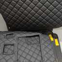 Cargo Mat for Infiniti QX80/QX56 (with Center Console on The 2nd Row) 2011-2024(Non fit 2025) / Nissan Armada Full Coverage 100% Protection Trunk Mat Boot Liner Black with Black Stitching