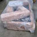 Convertible Sofa Bed, Convertible Folding Mattress Couch with Oversized Pillows, Modular Sectional Sofa Bed with Fixed-Shape Frame, Chenille Floor Lounge Couch for Living Room, Orange