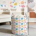 Coral Kids Laundry Basket Foldable Hamper with Handles, 13.8" x 15.8"